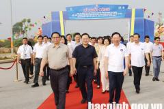 Thủ tướng Chính phủ dự khởi công dự án các đường tỉnh kết nối thành phố Bắc Ninh qua các KCN với QL.3 mới, cầu Hà Bắc 2, đường Vành đai 4