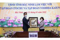 Chủ tịch UBND tỉnh Nguyễn Hương Giang làm việc với 2 Tập đoàn kinh tế Nhật Bản tìm hiểu đầu tư tại Bắc Ninh