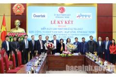 Ký kết biên bản ghi nhớ giữa Tổng Công ty phát triển đô thị Kinh Bắc và Tập đoàn Goertek