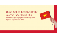 Hỗ trợ thủ tục cập nhật ngành, nghề kinh doanh theo QĐ 36/2025/QĐ-TTg cho doanh nghiệp KCN