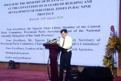 Speech by representative of Ministry of Planing and Investment 