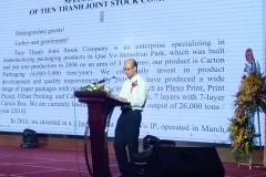 Speech of Tien Thanh Joint Stock Company