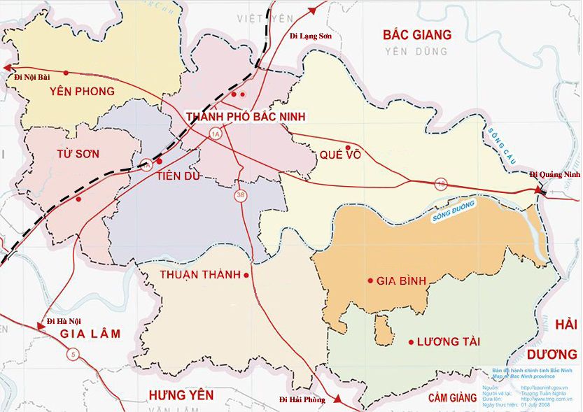 Bản đồ khu công nghiệp